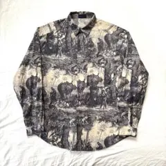 極美品 90s byblos 柄シャツ アニマル ビンテージ アーカイブ