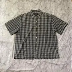 90s アバクロ BIG SHIRT チェック半袖シャツ ヴィンテージ