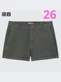 【ユニクロ】デニムショートパンツ ダークグレー26