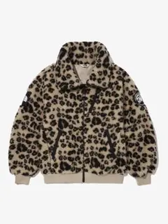 ヒョウ柄 フリースジャケット