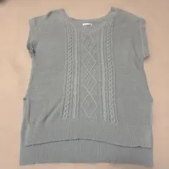 美品・axes femme・ケーブル編み ニットベスト・M