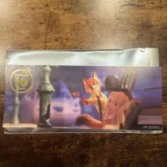 ズートピア　箔押しカード　カフェ特典　ニック