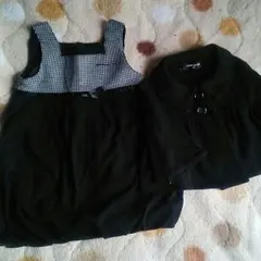 美品♪コムサイズムのワンピースとカーディガンのセット☆90cm