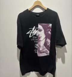 STUSSY ステューシー Tシャツ XLサイズ黒 グラフィック　大きめ