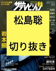 松島聡 2025秋 ザテレビジョン 切り抜き vol.6 11月号 最新号