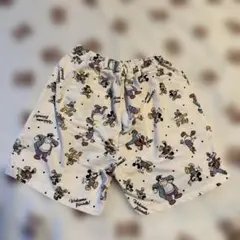 ミッキーキャラクター柄ハーフパンツ