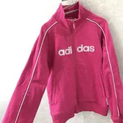 00s adidas デカロゴ トラックジャケット ｙ２ｋ ピンク Ｍ