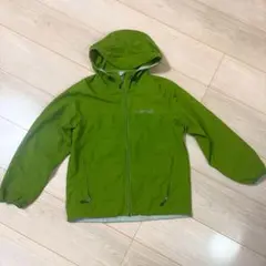 モンベル キッズ ウインドブラストジャケット 130 ライトグリーン