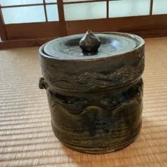 平水指 真塗割蓋 織部 - メルカリ