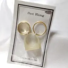 Set Ring 3点セット リング アクセサリー No.g604