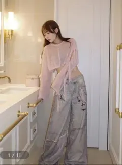 pomme d'amour トイプリントデニムtoy print denim - メルカリ