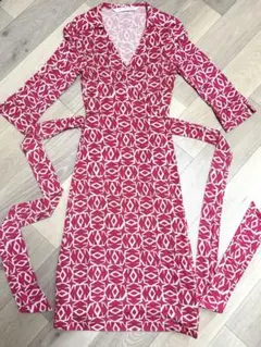 Diane von Furstenberg ラップワンピース　シルク　着痩せ