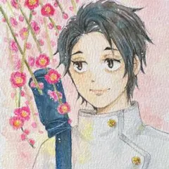 手描きイラスト　呪術廻戦　乙骨憂太　ファンアート　(水彩画)