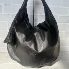 【希少】LOEWE ロエベ　ヴィエント ワンショルダーバッグ　ブラック　レザー LOEWE ロエベ ヴィエント38 ワンショルダーバッグ ブラック