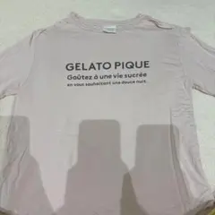 ジェラピケ インレイロゴワンピース ルームウェア ピンク フリー