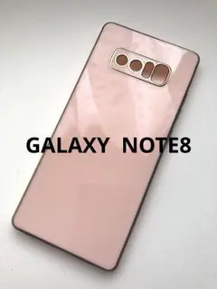 GALAXY NOTE8シンプルピンク無地ギャラクシースマホケース新品送料込み