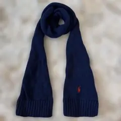 ポロ・ラルフ・ローレン ネイビー マフラー　キッズ