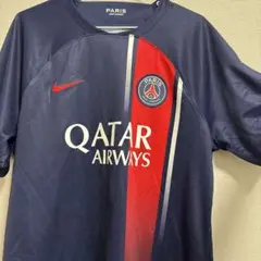 パリ・サンジェルマン DRI-FIT シャツ ネイビー/レッド