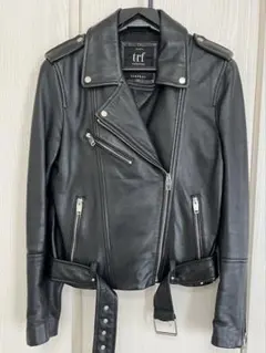 ZARA trf レザーライダースジャケット