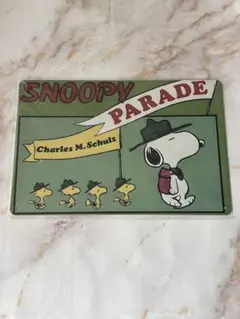 ブリキ看板 スヌーピー SNOOPY PARADE インテリア雑貨