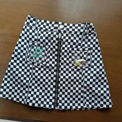 チェック柄ミニタイトスカート