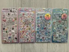 ジュエルプチドロップシール あわわちゃん ハッピーマーチ等4枚セット