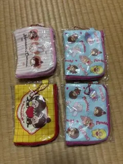 モンチッチ ガチャガチャ　ポーチ 4個セット