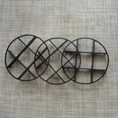 【新品】円形プラスチック製仕切りプレート3個セット