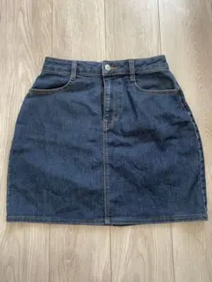 デニム ミニスカート インディゴブルーのサムネイル