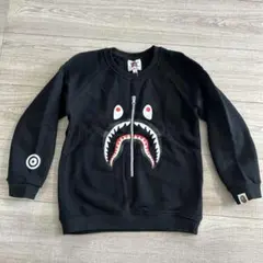 APE エイプ　キッズ　シャーク　トレーナー　WGM 150 ブラック　黒