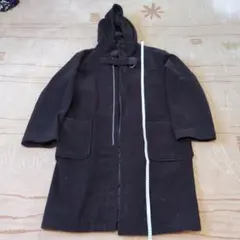 Bracesフード付　ダークブラウンチェスターコート