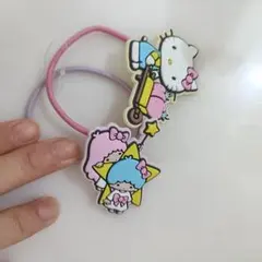 新品未使用 ハローキティ・マイメロディ ヘアゴム 2個セット