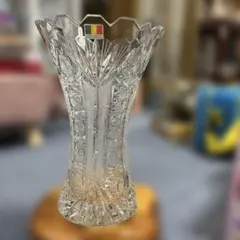 Hand Craft Made in Romania クリスタルガラス 花瓶のサムネイル