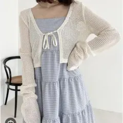 Heather メッシュリボンボレロ カーディガンのサムネイル