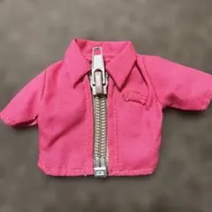 リカちゃん 服 ピンク ジャケット ジップアップ