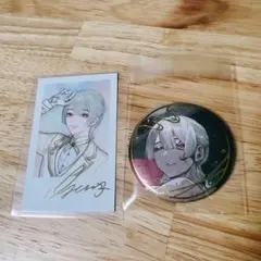 にじさんじ　弦月藤士郎　6周年　チェキ　缶バッジ