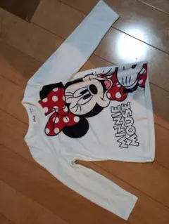 【Disney】ミニーマウス 長袖Tシャツ ロンT ホワイト 100cmのサムネイル