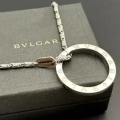 美品/純正チェーン✨BVLGARI ネックレス ビーゼロワン リング シルバー