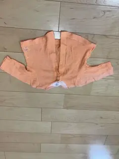 オレンジ コットン カーディガン