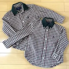 【Ralph Lauren】 チェック柄 長袖シャツ2枚セット サイズ3T