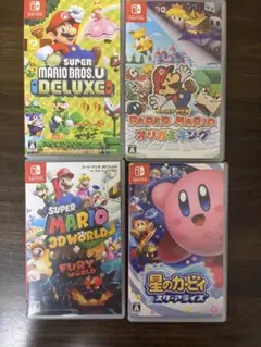 任天堂スイッチ カセット 4本セット マリオ カービィ 任天堂スイッチ カセット 4本セット マリオ カービィ - メルカリ