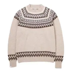 新品 DELUXE NELLIE ノルディック柄 クルーネック ニットのサムネイル