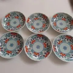 有田焼　聖山窯　花柄 皿 6枚セット