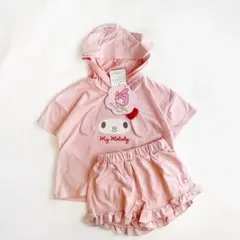 120 マイメロ パジャマ セットアップ キッズ服 子供服 半袖 サンリオ