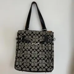 COACH シグネチャー　トート　ブラック　バッグ