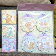 ✾スプリングインブルームメモ４種類✾セイチーズメモ３種　ダッフィー　シェリーメイ