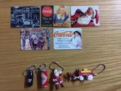 クリスマス　コカ・コーラ ミニチュアストラップ 4種セット