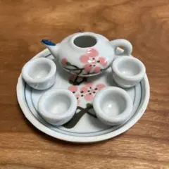 マレーシア　ペナン島　林家の桟橋　お土産　ミニチュア茶器セット 桜模様