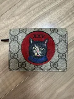 新品 ポールスミス 二つ折り財布 ミント グラフィックエンボス 猫