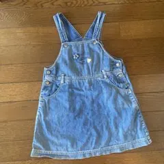 ファミリア　デニム ジャンバースカート 110